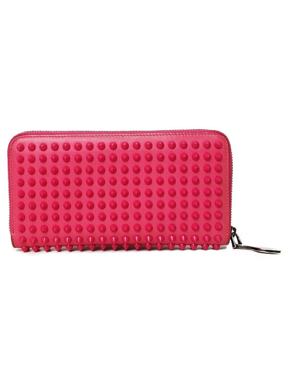 Christian Louboutin Long Wallet Studded Round Zipper Panettone